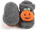 Baby Booties Newborn Boys Girls Fleece Boots Non Slip Grippers Stay on Slipper Socks Infant First Walker Winter Warm Crib Shoes